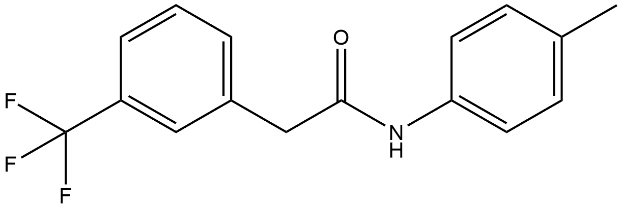 N-(4-Methylphenyl)-3-(trifluoromethyl)benzeneacetamide Structure