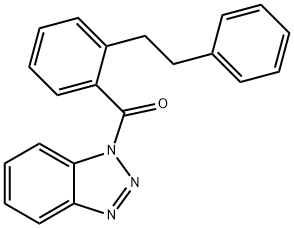 1-[2-(2-Phenylethyl)benzoyl]-1H-1,2,3-benzotriazole Structure