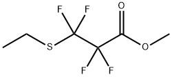 Propanoic acid, 3-(ethylthio)-2,2,3,3-tetrafluoro-, methyl ester Structure