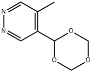 Pyridazine, 4-methyl-5-(1,3,5-trioxan-2-yl)- Structure