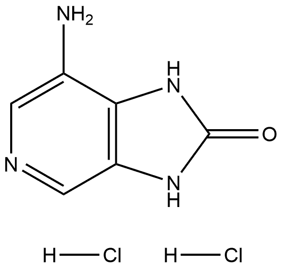 7-amino-2,3-dihydro-1H-imidazo[4,5-c]pyridin-2-one hydrochloride 结构式