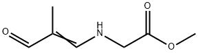 Glycine, N-(2-methyl-3-oxo-1-propen-1-yl)-, methyl ester Struktur