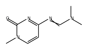 Methanimidamide, N'-(1,2-dihydro-1-methyl-2-oxo-4-pyrimidinyl)-N,N-dimethyl- Structure