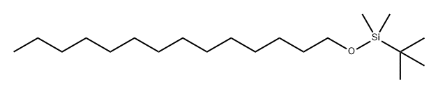 Silane, (1,1-dimethylethyl)dimethyl(tetradecyloxy)- Structure