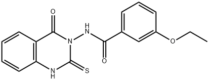 3-ethoxy-N-(4-oxo-2-sulfanylidene-1H-quinazolin-3-yl)benzamide Structure