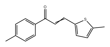2-Propen-1-one, 1-(4-methylphenyl)-3-(5-methyl-2-thienyl)- Structure