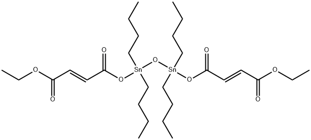 8,10,12-Tetraoxa-9,11-distannahexadeca-5,14-dien-16-oic acid, 9,9,11, 11-tetrabutyl-4,7,13-trioxo-, 3 Structure