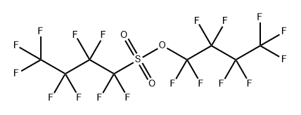 1-Butanesulfonic acid, 1,1,2,2,3,3,4,4,4-nonafluoro-, 1,1,2,2,3,3,4,4,4-nonafluorobutyl ester Structure