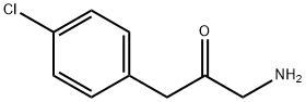 1-amino-3-(4-chlorophenyl)propan-2-one 化学構造式
