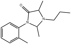 4-Imidazolidinone, 2,5-dimethyl-3-(2-methylphenyl)-1-propyl-, 780037-66-3, 结构式