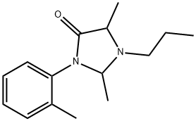 4-Imidazolidinone, 2,5-dimethyl-3-(2-methylphenyl)-1-propyl- Struktur