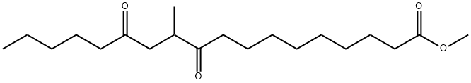 Octadecanoic acid, 11-methyl-10,13-dioxo-, methyl ester 结构式