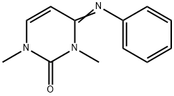 2(1H)-Pyrimidinone,3,4-dihydro-1,3-dimethyl-4-(phenylimino)-(9CI) Structure