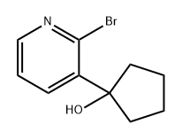 Cyclopentanol, 1-(2-bromo-3-pyridinyl)- 化学構造式