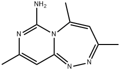 Pyrimido[6,?1-?c]?[1,?2,?4]?triazepin-?7-?amine, 3,?5,?9-?trimethyl- Structure