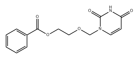 2,4(1H,3H)-Pyrimidinedione, 1-[[2-(benzoyloxy)ethoxy]methyl]- Structure
