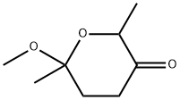 2H-Pyran-3(4H)-one, dihydro-6-methoxy-2,6-dimethyl-