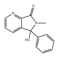 7H-Pyrrolo[3,4-b]pyridin-7-one, 5,6-dihydro-5-hydroxy-6-methyl-5-phenyl- Structure