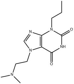 7-(2-(Dimethylamino)ethyl)-3-propyl-1H-purine-2,6(3H,7H)-dione Structure