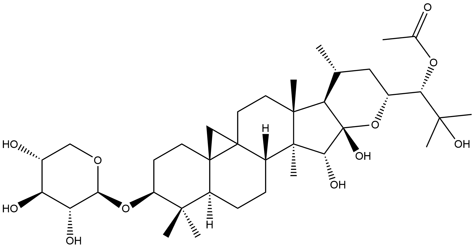 9,19-Cyclolanostane-15,16,24,25-tetrol, 16,23-epoxy-3-(β-D-xylopyranosyloxy)-, 24-acetate, (3β,15α,16β,23R,24S)-