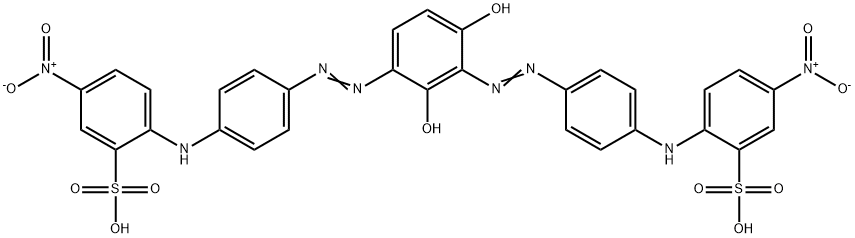 2,2'-[(2,4-dihydroxy-1,3-phenylene)bis(azo-4,1-phenyleneimino)]bis(5-nitrobenzenesulphonic) acid Structure