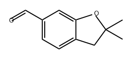 6-Benzofurancarboxaldehyde, 2,3-dihydro-2,2-dimethyl- Structure