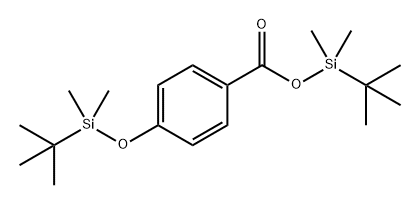 4-((叔丁基二甲硅)氧)苯甲酸叔丁基二甲硅酯 结构式