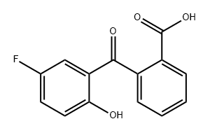Benzoic acid, 2-(5-fluoro-2-hydroxybenzoyl)- Structure
