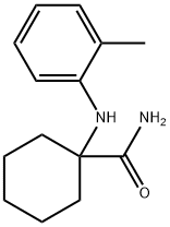 Cyclohexanecarboxamide, 1-[(2-methylphenyl)amino]- Struktur