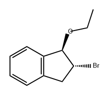 1H-Indene, 2-bromo-1-ethoxy-2,3-dihydro-, trans- (9CI) Struktur