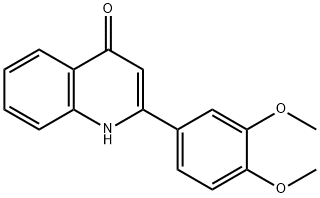 4(1H)-Quinolinone, 2-(3,4-dimethoxyphenyl)- Structure