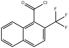 1-Naphthalenecarbonyl chloride, 2-(trifluoromethyl)- 化学構造式