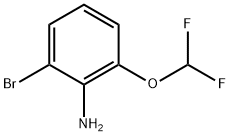 Benzenamine, 2-bromo-6-(difluoromethoxy)- Structure