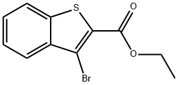 3-溴-1-苯并噻吩-2-羧酸乙酯 结构式