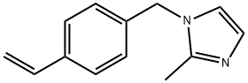 1-[(4-乙烯基苯基)甲基]-2-甲基-1H-咪唑 结构式