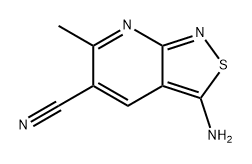 3-氨基-6-甲基异噻唑并[3,4-B]吡啶-5-腈,78473-09-3,结构式