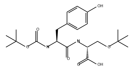 D-Serine, N-[N-[(1,1-dimethylethoxy)carbonyl]-L-tyrosyl]-O-(1,1-dimethylethyl)- (9CI) Structure