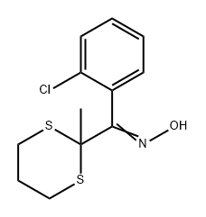 Methanone, (2-chlorophenyl)(2-methyl-1,3-dithian-2-yl)-, oxime