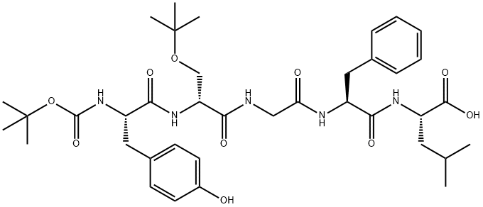 78565-55-6 L-Leucine, N-[N-[N-[N-[N-[(1,1-dimethylethoxy)carbonyl]-L-tyrosyl]-O-(1,1-dimethylethyl)-D-seryl]glycyl]-L-phenylalanyl]- (9CI)