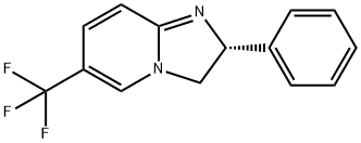 (R)-2-苯基-6-(三氟甲基)-2,3-二氢咪唑并[1,2-A]吡啶, 785784-11-4, 结构式