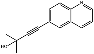 3-Butyn-2-ol, 2-methyl-4-(6-quinolinyl)- Structure