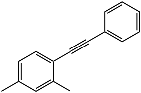 Benzene, 2,4-dimethyl-1-(2-phenylethynyl)-,78594-13-5,结构式