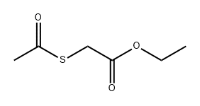 Acetic acid, 2-(acetylthio)-, ethyl ester Struktur