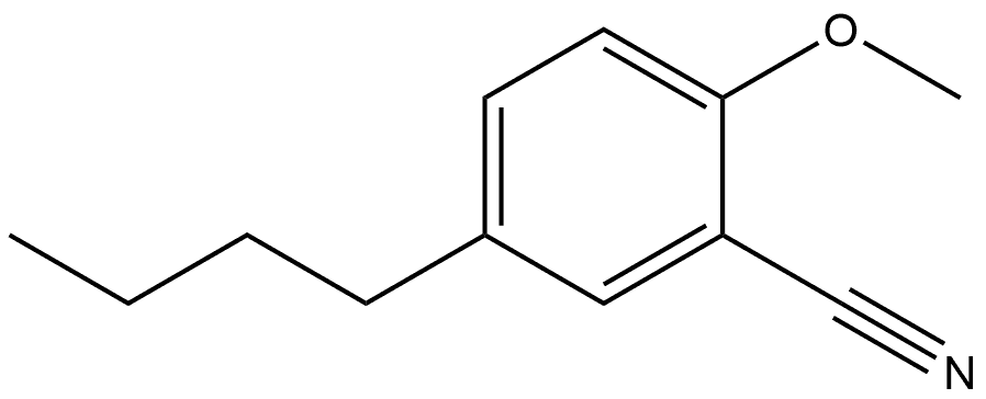 5-Butyl-2-methoxybenzonitrile Structure