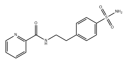 2-Pyridinecarboxamide, N-[2-[4-(aminosulfonyl)phenyl]ethyl]- Structure