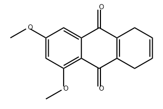 9,10-Anthracenedione, 5,8-dihydro-1,3-dimethoxy- Structure