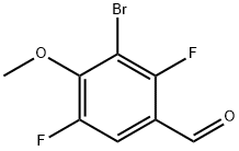 3-溴-2,5-二氟-4-甲氧基苯甲醛,786690-22-0,结构式