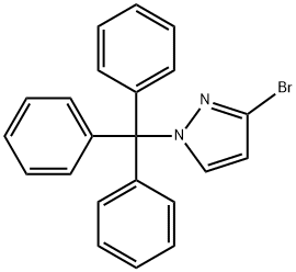1H-Pyrazole, 3-bromo-1-(triphenylmethyl)- 结构式