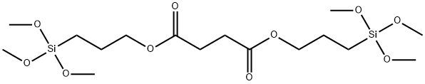 Butanedioic acid, 1,4-bis[3-(trimethoxysilyl)propyl] ester Structure