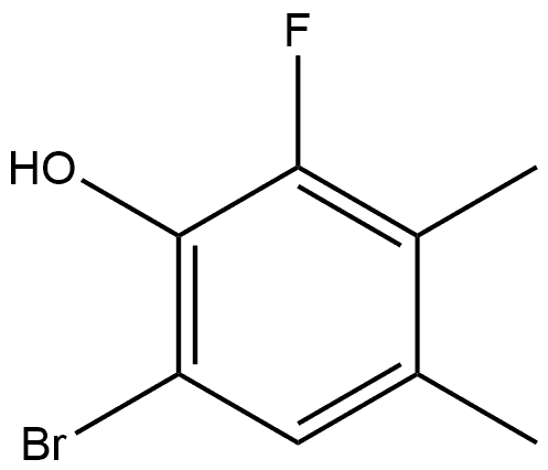 6-Bromo-2-fluoro-3,4-dimethylphenol Struktur